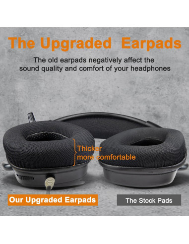 Almohadillas de Reemplazo SOULWIT para Corsair Void - Negro