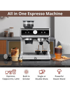 Máquina de Espresso Semi-Automática Takywep 1450W 20 Bar 2
