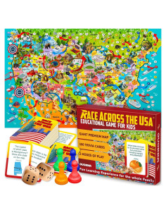 Juego de Mesa Educativo Adducate EE. UU. - 1 a 10 Jugadores