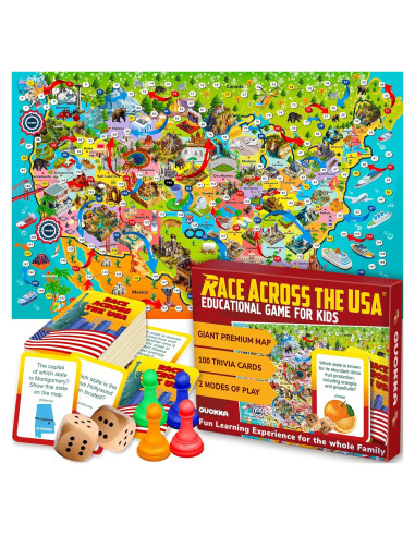 Juego de Mesa Educativo Adducate EE. UU. - 1 a 10 Jugadores