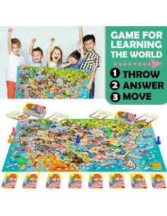 Juego de Mesa Educativo Adducate EE. UU. - 1 a 10 Jugadores 2