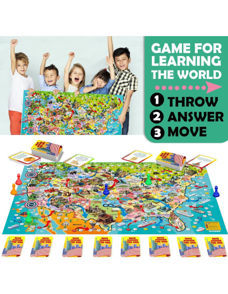 Juego de Mesa Educativo Adducate EE. UU. - 1 a 10 Jugadores