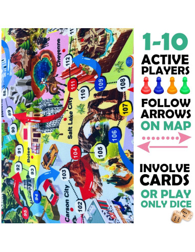 Juego de Mesa Educativo Adducate EE. UU. - 1 a 10 Jugadores