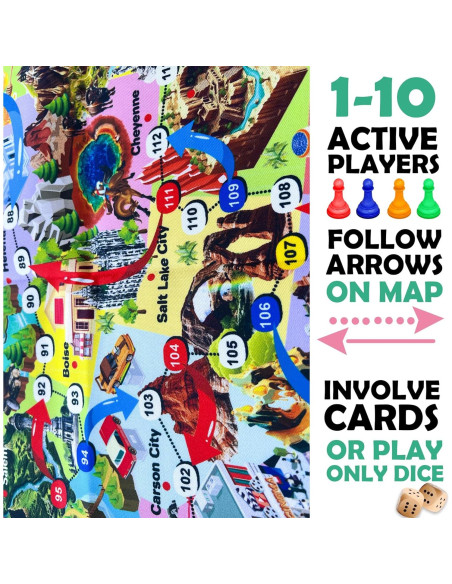 Juego de Mesa Educativo Adducate EE. UU. - 1 a 10 Jugadores