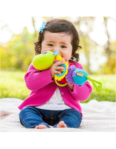 Bicho Musical Abrazable Infantino - Oruga 14.5x7.8x14.7cm 2