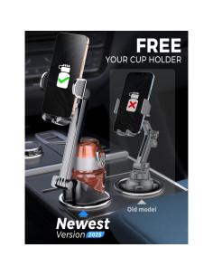 Soporte para Teléfono en Portavasos eSamcore Ajustable 4.7"-7" 2