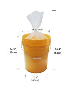 25 Bolsas Desechables para Cubos de 19 Litros Belinlen 2