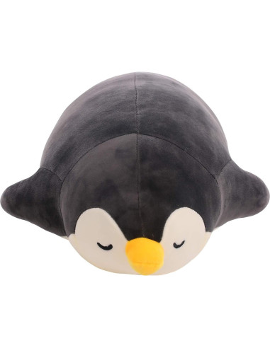 DENTRUN Pingüino Juguete de Peluche Suave 31 cm Azul Negro