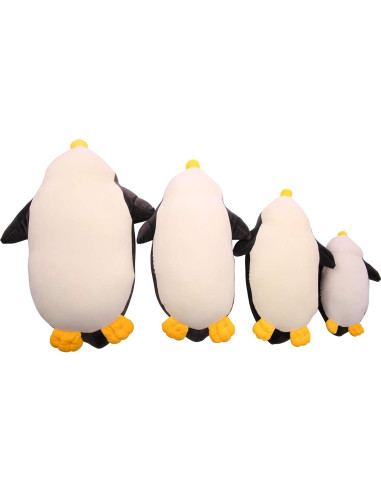 DENTRUN Pingüino Juguete de Peluche Suave 31 cm Azul Negro