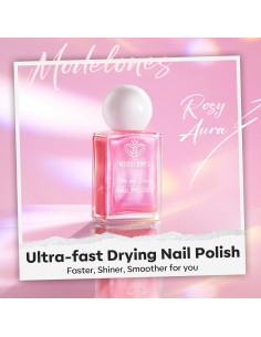 Esmalte de Uñas Rosa Brillante Modelones 15ml Secado Rápido 2