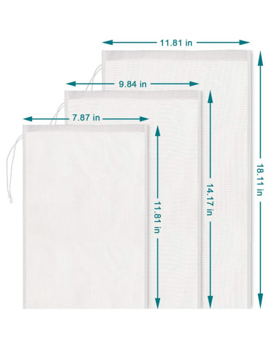 Bolsas de Leche de Nueces Boao - 6 Piezas Reutilizables Nylon