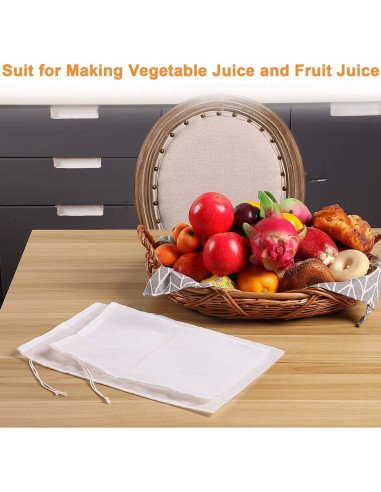 Bolsas de Leche de Nueces Boao - 6 Piezas Reutilizables Nylon