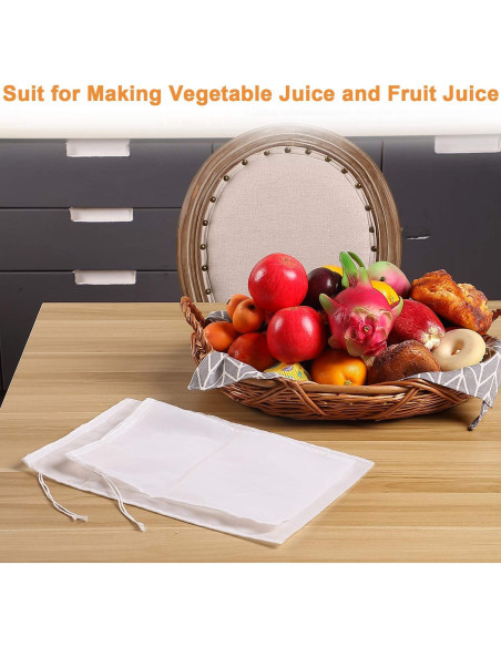 Bolsas de Leche de Nueces Boao - 6 Piezas Reutilizables Nylon