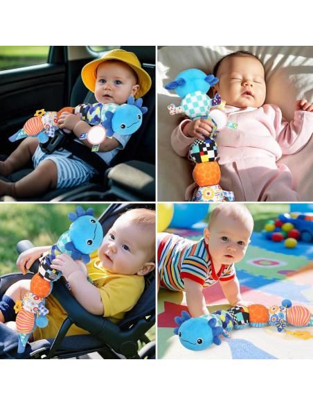 Juguete de Peluche Axolote Musical KMUYSL para Bebés 0-12 Meses
