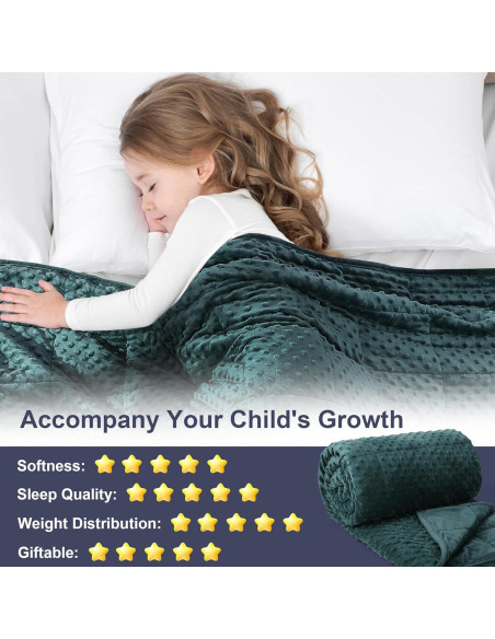 Manta con Peso Alomidds 91x122cm Terciopelo Verde 2.27kg