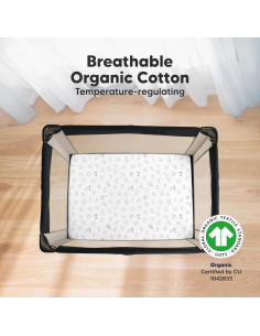 Paquete de 2 Sábanas Ajustadas Cuna Mini KeaBabies Algodón 96.5x66cm 2