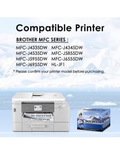 Cartuchos de tinta DOUBLE D LC406XL compatibles Brother 4 Pack 2