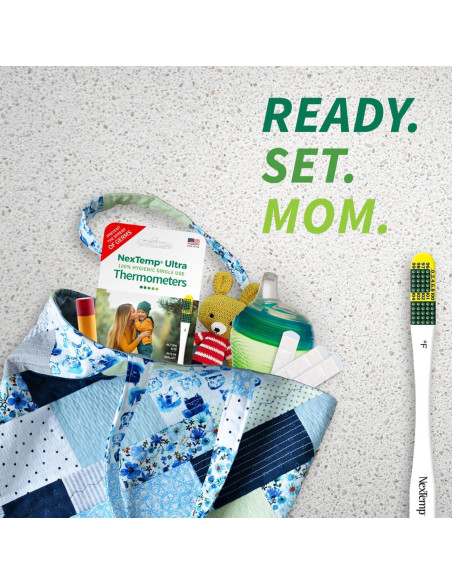 Termómetros Desechables NexTemp Ultra - Paquete de 12 - Alta Precisión