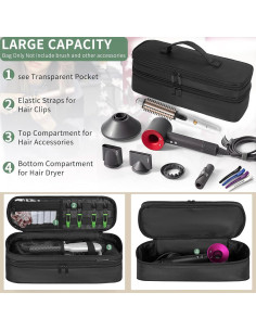 Funda de Viaje Doble Capa OUUTMEE para Secador y Estilizador 2