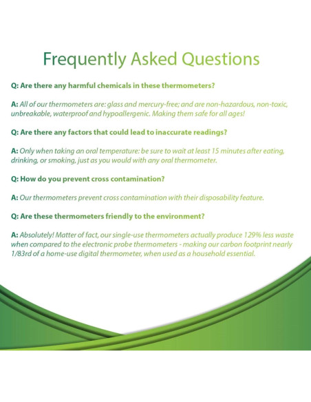 Termómetros Desechables NexTemp Ultra - Paquete de 12 - Alta Precisión