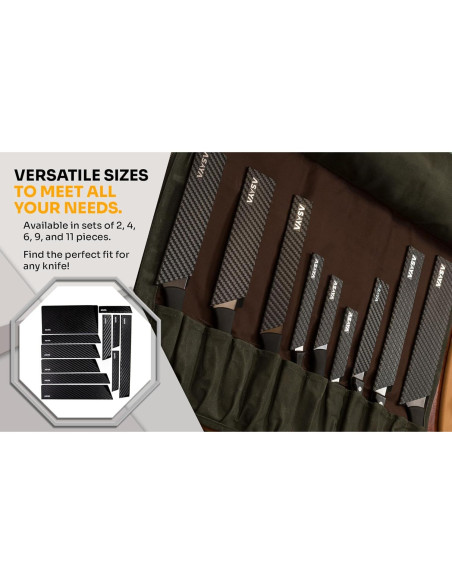 Guardas de Cuchillo Asaya - 2 Piezas Universales 15.24 cm