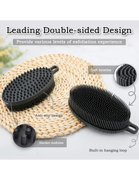 Esponja Corporal Exfoliante de Silicona FREATECH Negra 12x7cm Esponja Corporal Exfoliante de Silicona FREATECH Negra 12x7cm