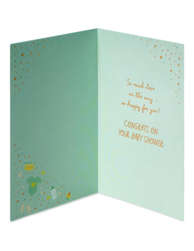 Tarjeta de Baby Shower American Greetings Amor en Camino