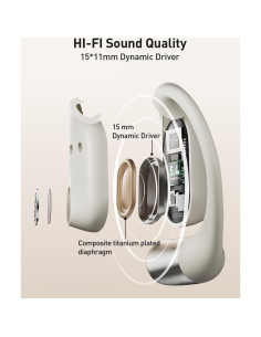 Auriculares Inalámbricos iWALK BTC006 Bluetooth 5.4 35h Beige 2