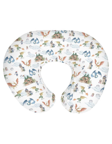 Funda de Almohada de Lactancia Dragón Boho 55.88x45.72 cm