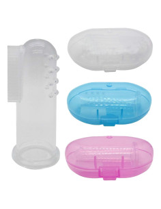 Cepillo de Dedo para Bebé Gadgetime - Silicona 3 Piezas