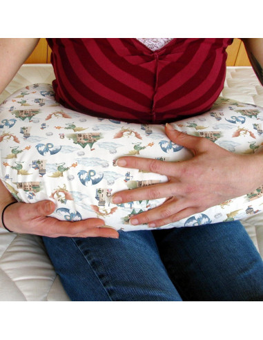 Funda de Almohada de Lactancia Dragón Boho 55.88x45.72 cm