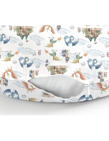 Funda de Almohada de Lactancia Dragón Boho 55.88x45.72 cm
