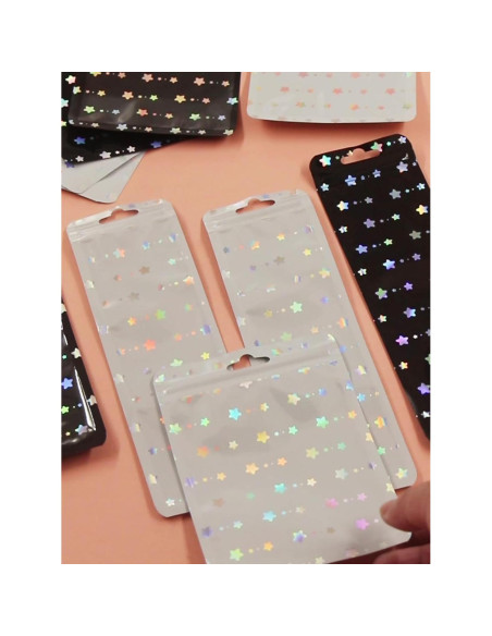 100 Bolsas Ziplock Transparentes NATX 6.4x21.8cm con Agujero