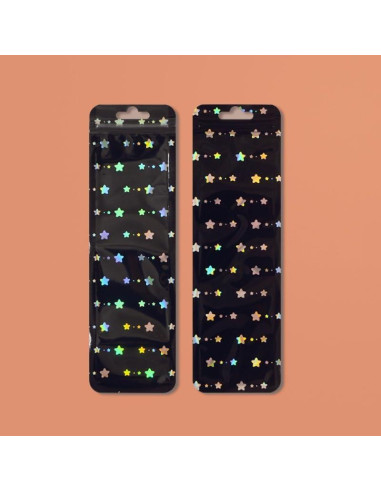 100 Bolsas Ziplock Transparentes NATX 6.4x21.8cm con Agujero