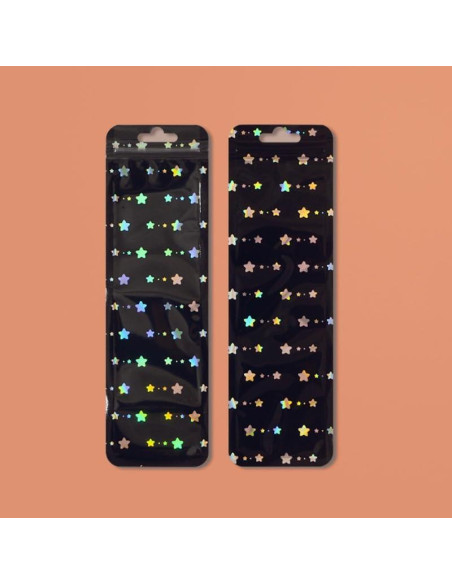 100 Bolsas Ziplock Transparentes NATX 6.4x21.8cm con Agujero