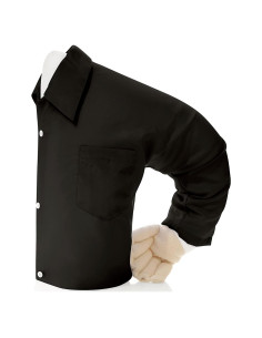 Cojín Novio Grande Negro - Microperlas, Algodón, 15.24 cm