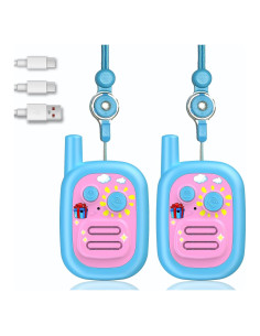 Walkie Talkies Recargables para Niños WITPAW 3 KM Azul