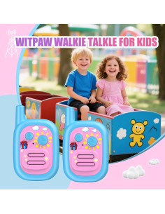 Walkie Talkies Recargables para Niños WITPAW 3 KM Azul 2