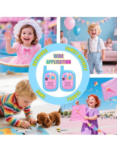 Walkie Talkies Recargables para Niños WITPAW 3 KM Azul