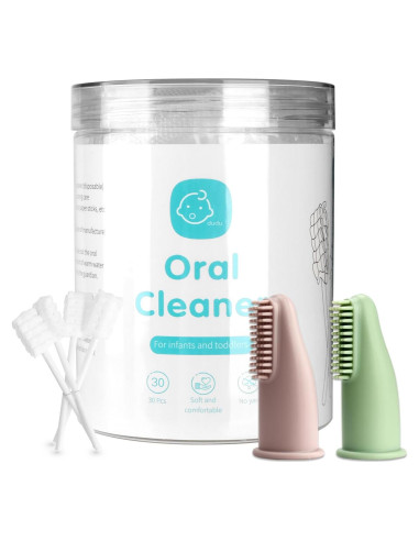 Limpiador Oral para Bebés Esonto 32 Piezas Rosa