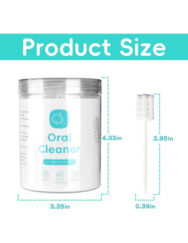 Limpiador Oral para Bebés Esonto 32 Piezas Rosa