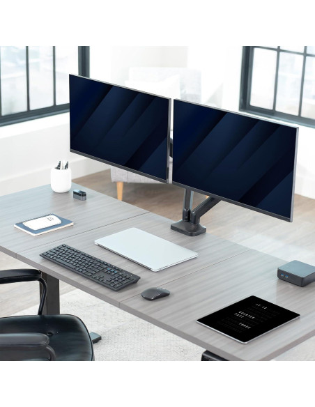 Soporte de Monitor Doble VIVO STAND-V200O hasta 35" Negro
