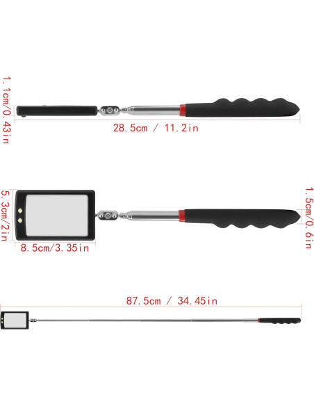 Espejo de Inspección Telescópico Enbar 68cm Rotatorio