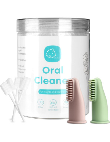 Limpiador Oral para Bebés Esonto 32 Piezas Rosa