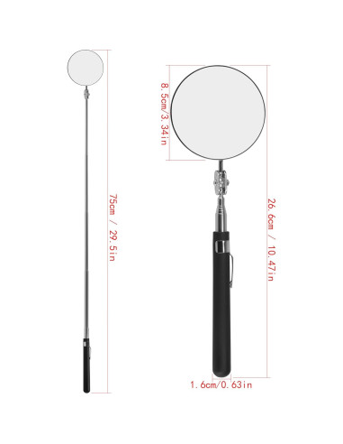 Espejo de Inspección Telescópico Enbar 68cm Rotatorio