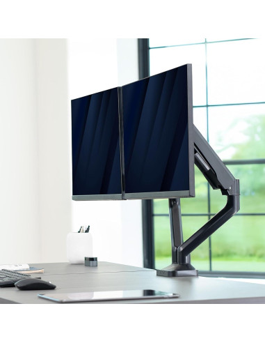 Soporte de Monitor Doble VIVO STAND-V200O hasta 35" Negro