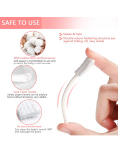 Limpiador de Lengua y Cepillo de Dientes para Bebés EASICUTI - 42 Piezas 2