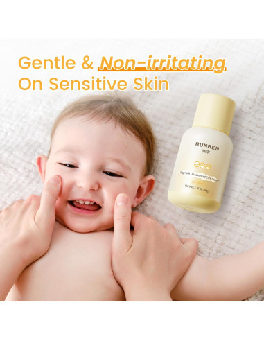 Crema Hidratante Facial RUNBEN Bebé 50g - Aceite de Yema de Huevo