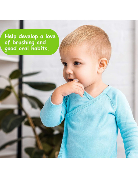 Boao 18 Cepillos de Dedo para Bebés con Estuche - Silicona