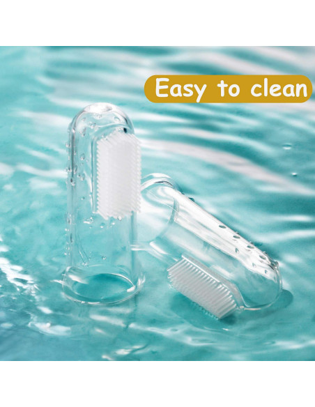 Boao 18 Cepillos de Dedo para Bebés con Estuche - Silicona